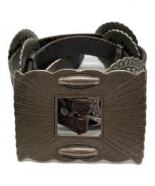 RRL（ダブルアールエル）の古着「leather concho belt」｜ブラウン