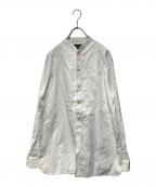 POLO COUNTRYポロカントリー）の古着「ノーカラーシャツ」｜ホワイト