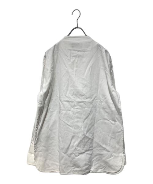 POLO COUNTRY（ポロカントリー）POLO COUNTRY (ポロカントリー) ノーカラーシャツ ホワイト サイズ:9の古着・服飾アイテム