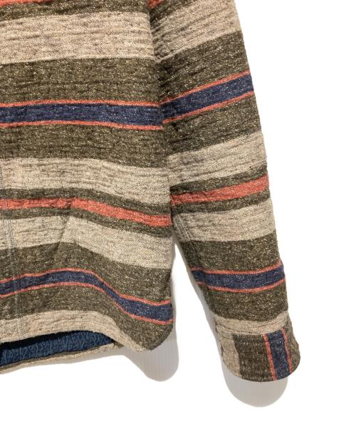 RRL（ダブルアールエル）RRL (ダブルアールエル) ストライプドダブルクロスワークシャツ マルチカラー サイズ:XSの古着・服飾アイテム