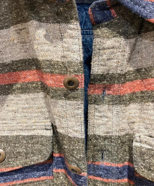 RRL（ダブルアールエル）RRL (ダブルアールエル) ストライプドダブルクロスワークシャツ マルチカラー サイズ:XSの古着・服飾アイテム