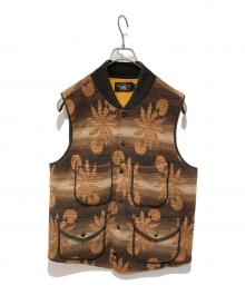 RRL（ダブルアールエル）の古着「ウールカシミヤ スナップフロント セーター ベスト」｜ブラウン