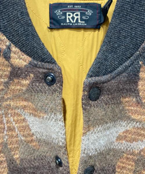 RRL（ダブルアールエル）RRL (ダブルアールエル) ウールカシミヤ スナップフロント セーター ベスト ブラウン サイズ:Sの古着・服飾アイテム