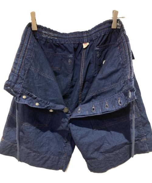 RRL（ダブルアールエル）RRL (ダブルアールエル) ドローストリング ショートパンツ インディゴ サイズ:Ｍの古着・服飾アイテム