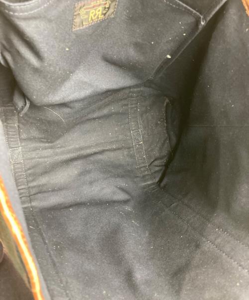RRL（ダブルアールエル）RRL (ダブルアールエル) ハンドウーブンインディゴストライプトート インディゴの古着・服飾アイテム