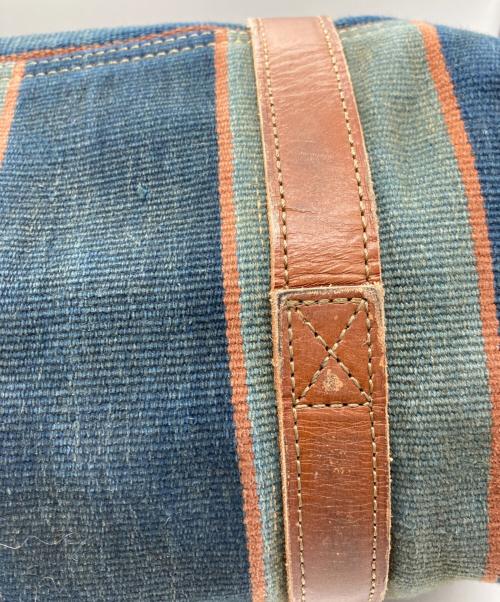 RRL（ダブルアールエル）RRL (ダブルアールエル) ハンドウーブンインディゴストライプトート インディゴの古着・服飾アイテム