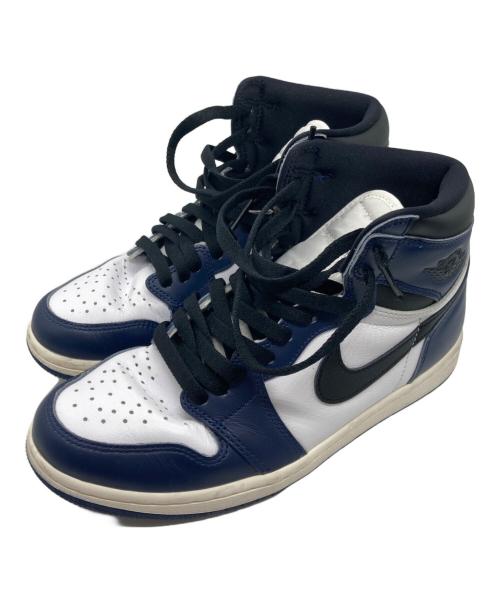 NIKE（ナイキ）NIKE (ナイキ) Air Jordan 1 Retro High OG ネイビー サイズ:26cmの古着・服飾アイテム