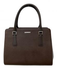 BURBERRY（バーバリー）の古着「サフィアーノレザーハンドバッグ」｜ブラウン