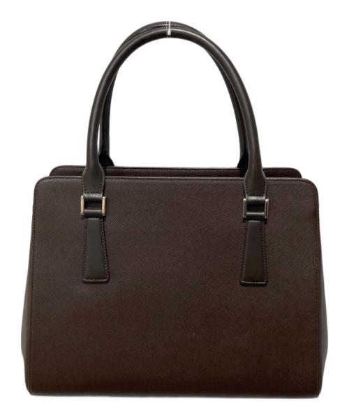 BURBERRY（バーバリー）BURBERRY (バーバリー) サフィアーノレザーハンドバッグ ブラウン サイズ:ＦＲＥＥの古着・服飾アイテム