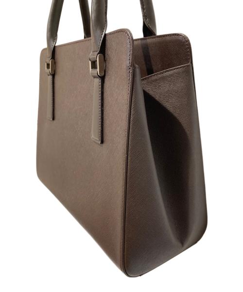 BURBERRY（バーバリー）BURBERRY (バーバリー) サフィアーノレザーハンドバッグ ブラウン サイズ:ＦＲＥＥの古着・服飾アイテム