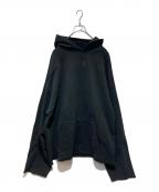 44 LABEL GROUPフォーティーフォーレーベルグループ）の古着「カットオフプリントパーカー」｜ブラック