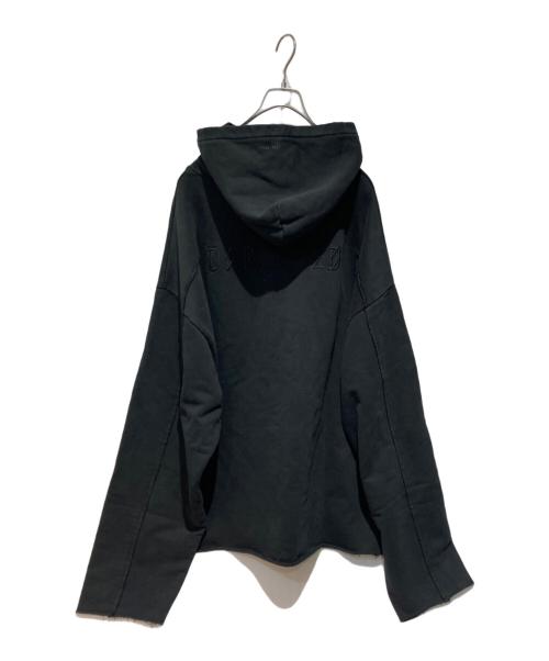 44 LABEL GROUP（フォーティーフォーレーベルグループ）44 LABEL GROUP (フォーティーフォーレーベルグループ) カットオフプリントパーカー ブラック サイズ:Lの古着・服飾アイテム