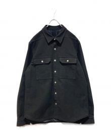 RICK OWENS（リックオウエンス）の古着「OUTER SHIRT」｜ブラック