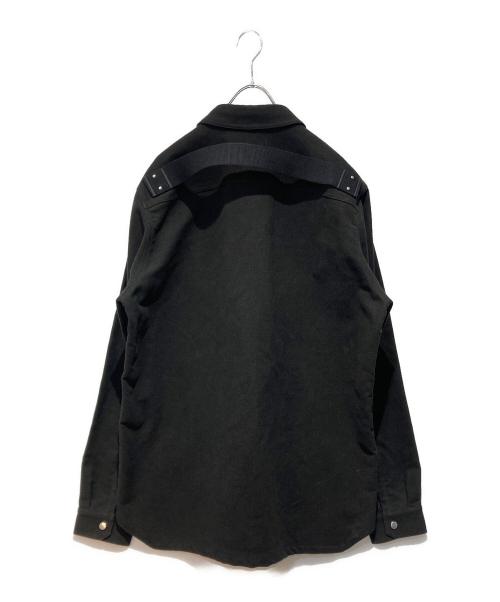 RICK OWENS（リックオウエンス）RICK OWENS (リックオウエンス) OUTER SHIRT ブラック サイズ:50の古着・服飾アイテム