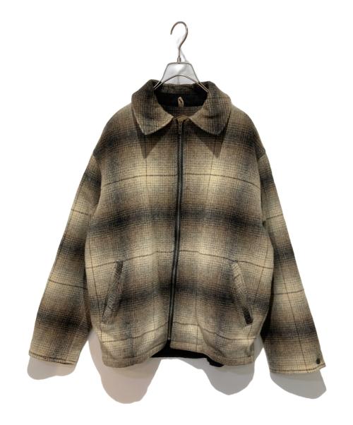 WOOLRICH（ウールリッチ）WOOLRICH (ウールリッチ) 90’sジップアップジャケット ベージュ サイズ:Mの古着・服飾アイテム
