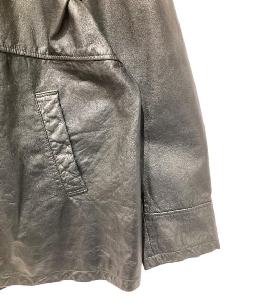 JOURNAL STANDARD（ジャーナルスタンダード）JOURNAL STANDARD (ジャーナルスタンダード) ゴートレザー ウォッシュド カーコート ブラック サイズ:Mの古着・服飾アイテム