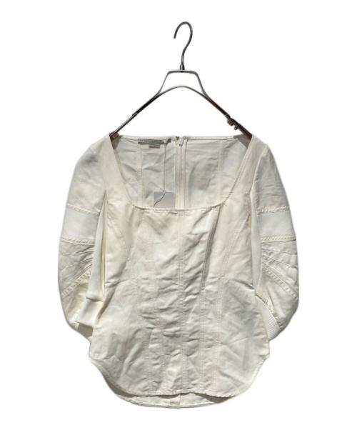 STELLA McCARTNEY（ステラマッカートニー）STELLA McCARTNEY (ステラマッカートニー) Fiona Puff-sleeve Blouse ホワイト サイズ:36の古着・服飾アイテム