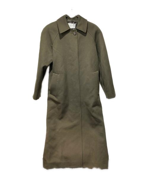 STELLA McCARTNEY（ステラマッカートニー）STELLA McCARTNEY (ステラマッカートニー) パワーショルダーステンカラーコート カーキ サイズ:40の古着・服飾アイテム