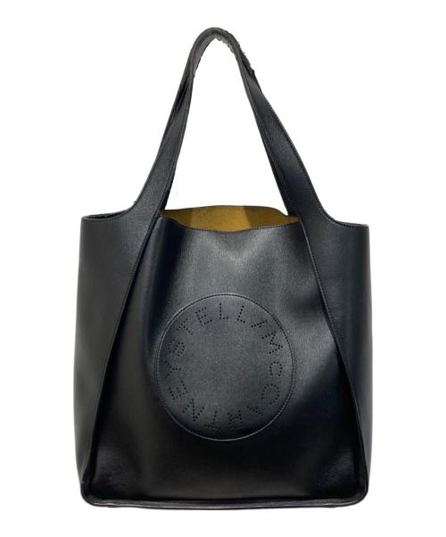 STELLA McCARTNEY（ステラマッカートニー）STELLA McCARTNEY (ステラマッカートニー) スクエアトートバッグ ブラックの古着・服飾アイテム