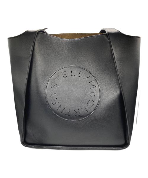 STELLA McCARTNEY（ステラマッカートニー）STELLA McCARTNEY (ステラマッカートニー) スクエアトートバッグ ブラックの古着・服飾アイテム