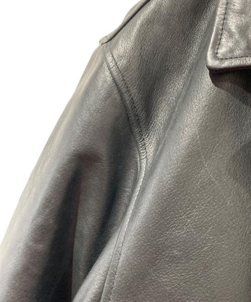 STRUCTURE（ストラクチャー）STRUCTURE (ストラクチャー) レザーカーコート ブラック サイズ:Lの古着・服飾アイテム
