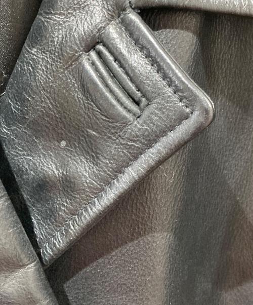 STRUCTURE（ストラクチャー）STRUCTURE (ストラクチャー) レザーカーコート ブラック サイズ:Lの古着・服飾アイテム