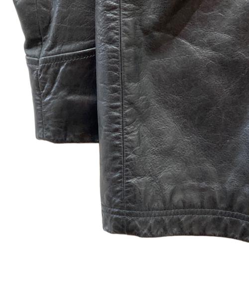 STRUCTURE（ストラクチャー）STRUCTURE (ストラクチャー) レザーカーコート ブラック サイズ:Lの古着・服飾アイテム