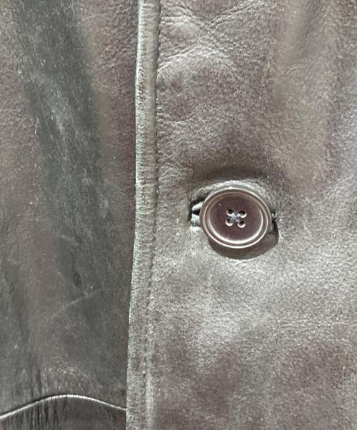 STRUCTURE（ストラクチャー）STRUCTURE (ストラクチャー) レザーカーコート ブラック サイズ:Lの古着・服飾アイテム