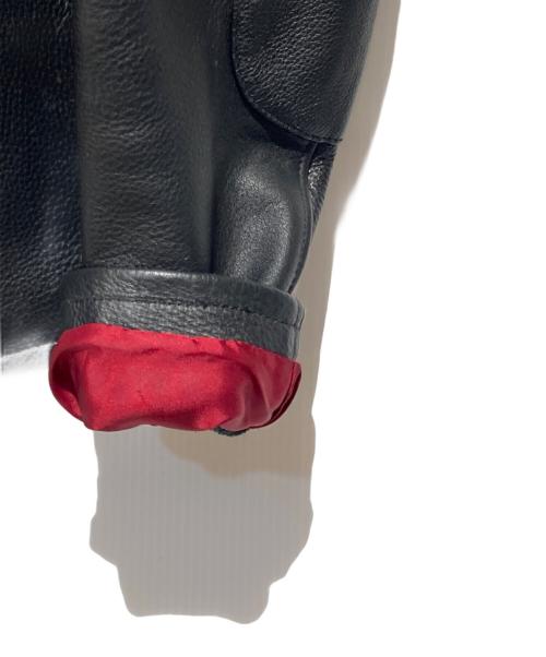 TAD GEAR GREEN LABEL（タドギア）TAD GEAR GREEN LABEL (タドギア) ムートンカラーレザージャケット ブラック サイズ:40の古着・服飾アイテム