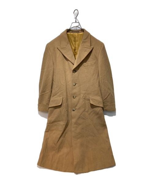 Mark Powell（マーク・ポウエル）Mark Powell (マーク・ポウエル) カシミヤ混ロングコート ベージュ サイズ:36の古着・服飾アイテム