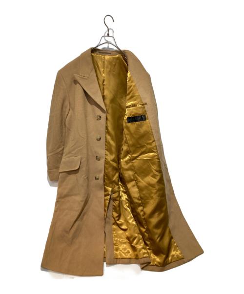 Mark Powell（マーク・ポウエル）Mark Powell (マーク・ポウエル) カシミヤ混ロングコート ベージュ サイズ:36の古着・服飾アイテム
