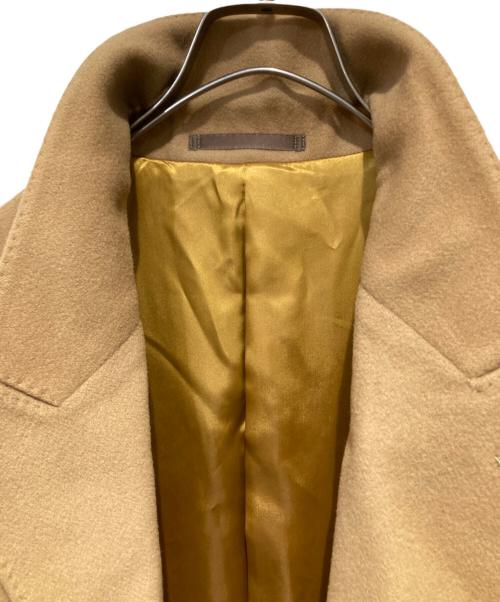 Mark Powell（マーク・ポウエル）Mark Powell (マーク・ポウエル) カシミヤ混ロングコート ベージュ サイズ:36の古着・服飾アイテム