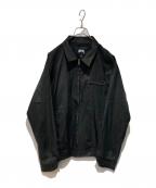 stussyステューシー）の古着「Snake Bryan Jacket」｜ブラック