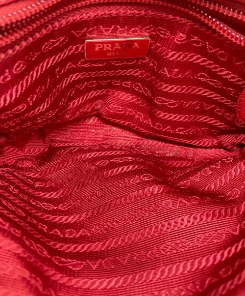 PRADA（プラダ）PRADA (プラダ) ナイロンミニポーチ レッドの古着・服飾アイテム