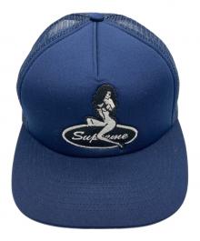 SUPREME（シュプリーム）の古着「メッシュキャップ」｜ネイビー