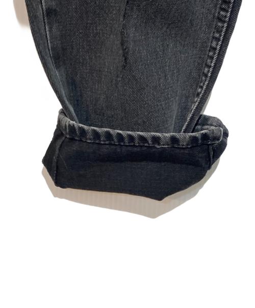 Maison Margiela（メゾンマルジェラ）Maison Margiela (メゾンマルジェラ) ベルト付きスリットジーンズ ブラック サイズ:40の古着・服飾アイテム