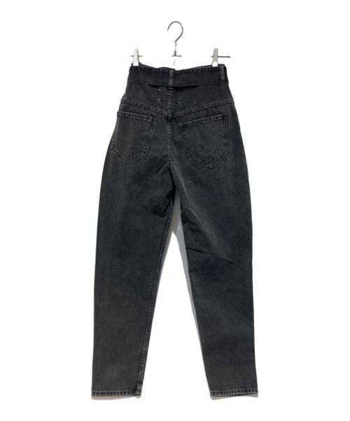 Maison Margiela（メゾンマルジェラ）Maison Margiela (メゾンマルジェラ) ベルト付きスリットジーンズ ブラック サイズ:40の古着・服飾アイテム