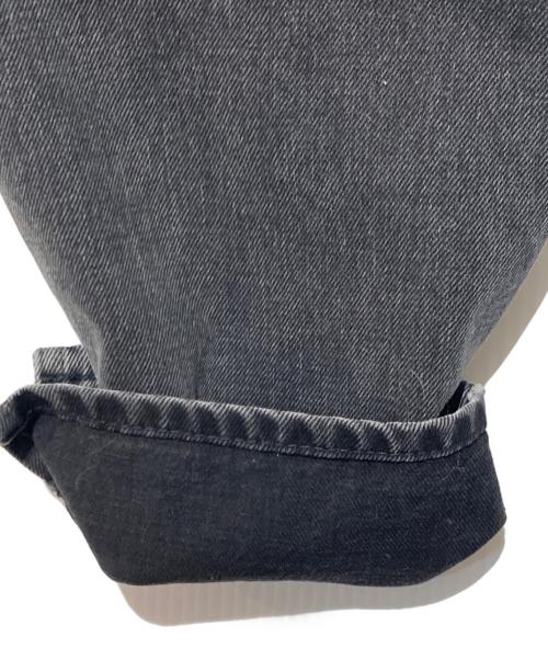 Maison Margiela（メゾンマルジェラ）Maison Margiela (メゾンマルジェラ) ベルト付きスリットジーンズ ブラック サイズ:40の古着・服飾アイテム