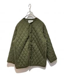 MACPHEE（マカフィー）の古着「キルティング クルーネックジャケット」｜オリーブ