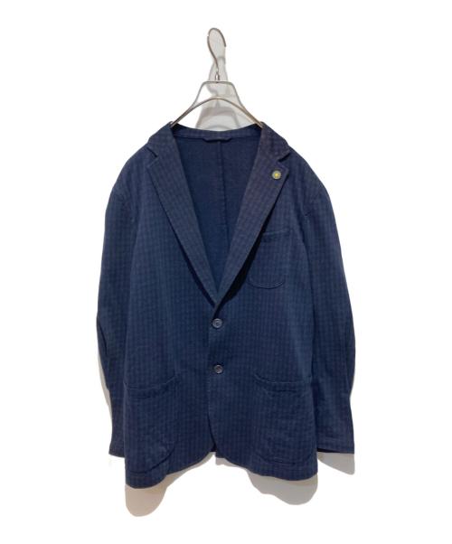 giannetto（ジャンネット）giannetto (ジャンネット) コットンテーラードジャケット ネイビー サイズ:50の古着・服飾アイテム