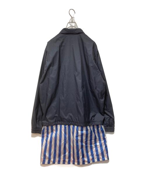 FACETASM（ファセッタズム）FACETASM (ファセッタズム) 3D LAYER LONG COACH JACKET ネイビー サイズ:４の古着・服飾アイテム