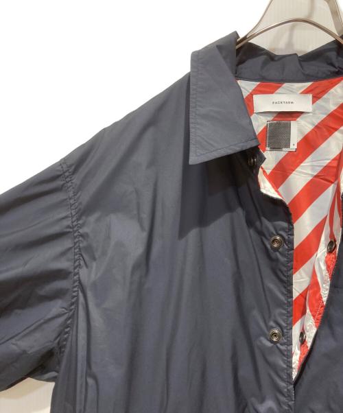 FACETASM（ファセッタズム）FACETASM (ファセッタズム) 3D LAYER LONG COACH JACKET ネイビー サイズ:４の古着・服飾アイテム