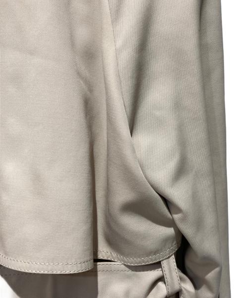 BALLSEY（ボールジィ）BALLSEY (ボールジィ) ウールギャバジン ガウンコート ベージュ サイズ:34の古着・服飾アイテム