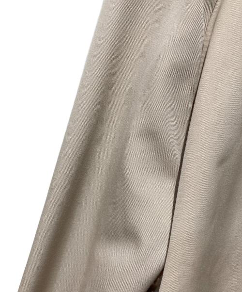 BALLSEY（ボールジィ）BALLSEY (ボールジィ) ウールギャバジン ガウンコート ベージュ サイズ:34の古着・服飾アイテム