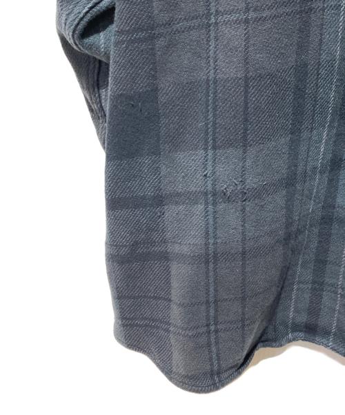 THE NORTHFACE PURPLELABEL（ザ・ノースフェイス パープルレーベル）THE NORTHFACE PURPLELABEL (ザ・ノースフェイス パープルレーベル) Flannel Plaid Field Shirt グレー サイズ:Mの古着・服飾アイテム