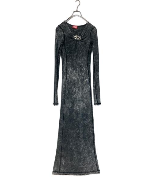 DIESEL（ディーゼル）DIESEL (ディーゼル) Dロゴカットソーワンピース グレー サイズ:Sの古着・服飾アイテム