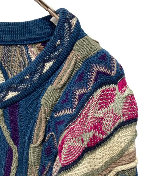 Coogi（クージー）COOGI (クージー) 3Dニット ベージュ サイズ:Ｌの古着・服飾アイテム
