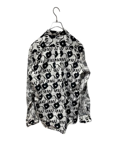 COMME des GARCONS HOMME DEUX（コムデギャルソン オム ドゥ）COMME des GARCONS HOMME DEUX (コムデギャルソン オム ドゥ) 総柄シャツ ブラック サイズ:Mの古着・服飾アイテム