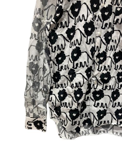 COMME des GARCONS HOMME DEUX（コムデギャルソン オム ドゥ）COMME des GARCONS HOMME DEUX (コムデギャルソン オム ドゥ) 総柄シャツ ブラック サイズ:Mの古着・服飾アイテム