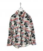 Hysteric Glamourヒステリックグラマー）の古着「HAIR CUT柄 レギュラーカラーシャツ」｜ホワイト